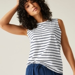 White Navy Stripe