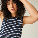 Navy White Stripe