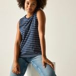 Navy White Double Stripe 