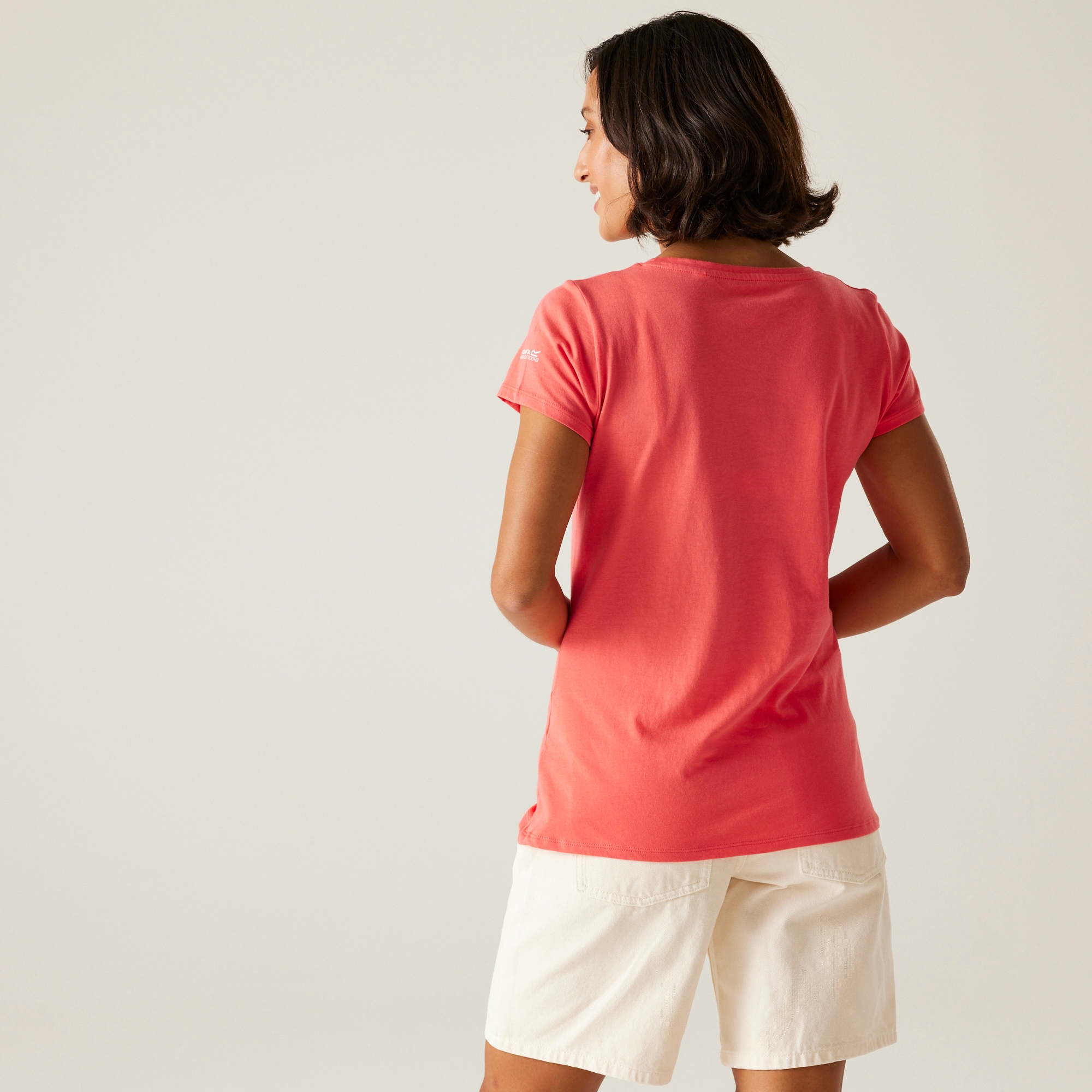 Regatta Damska koszulka Breezed V Różowy