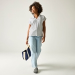 White Navy Stripe 