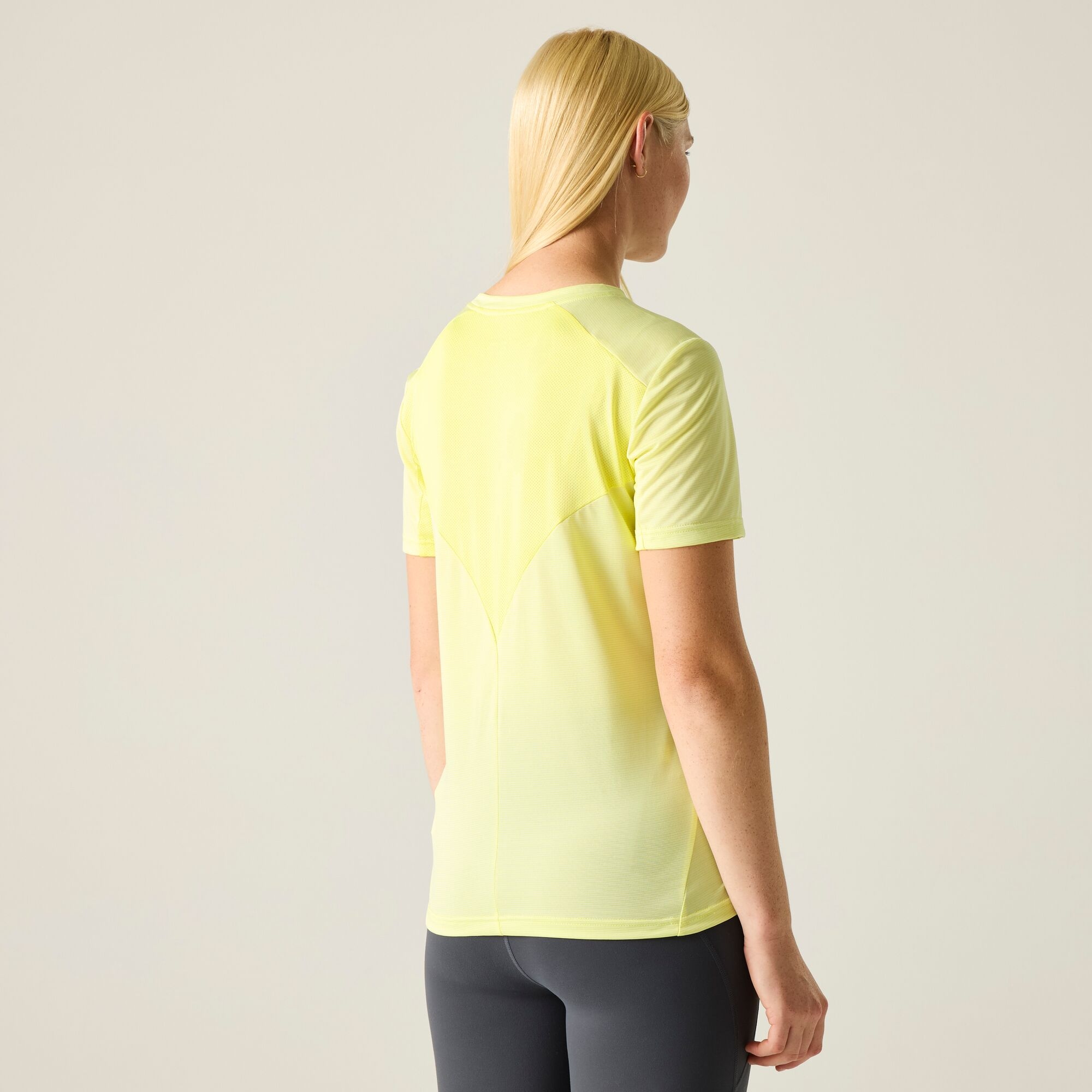 Regatta Women's Demna Short Sleeved Marl T-Shirt in Yellow | Size: 12 - Image 1