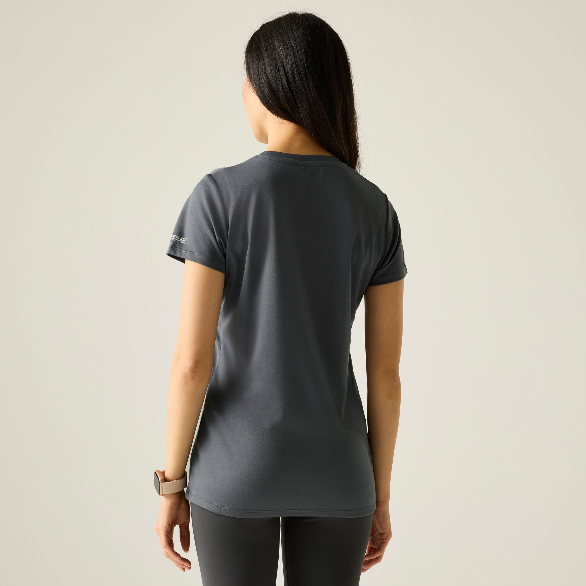 Regatta   Koszulka damska Fingal Slogan Szary