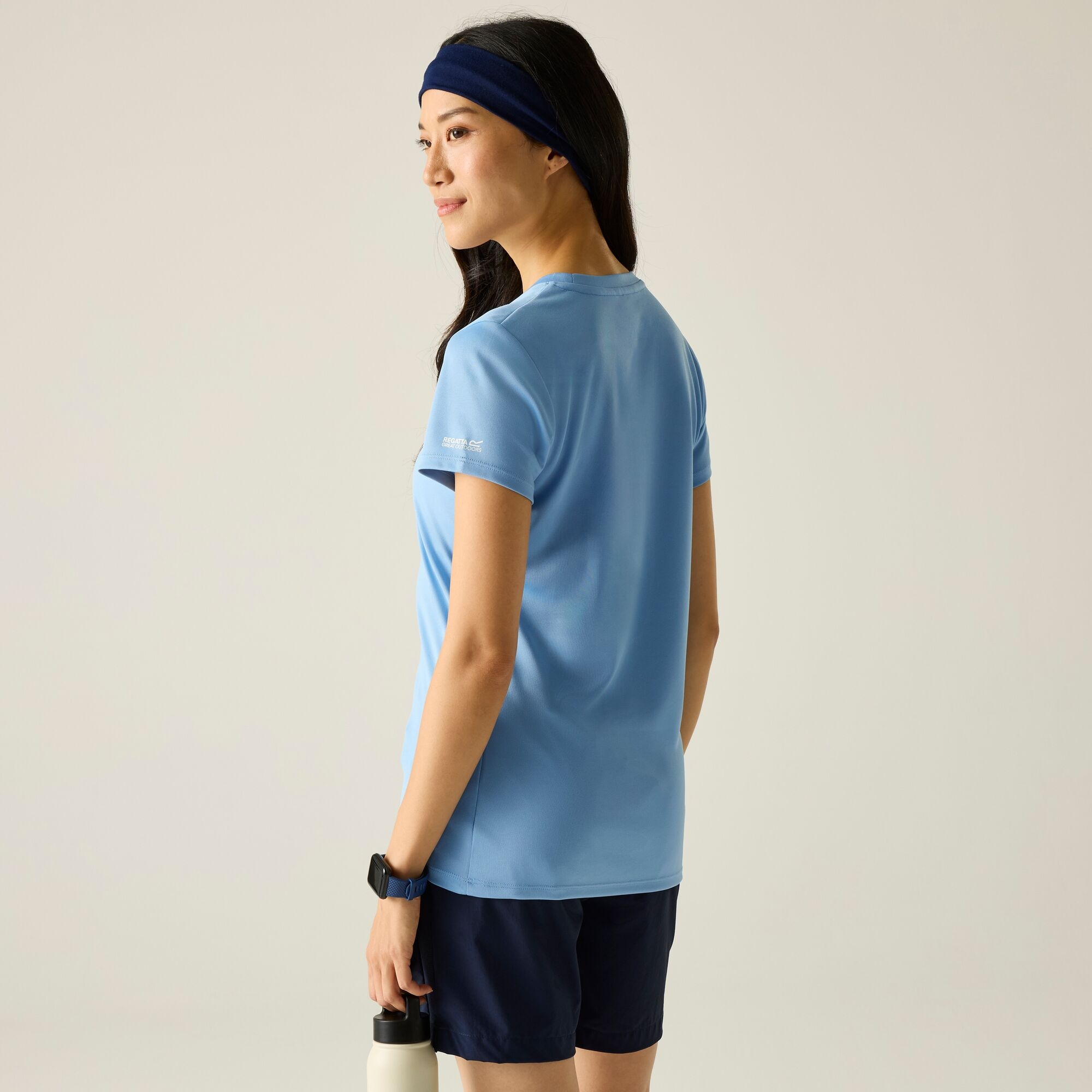 Regatta   Koszulka damska Fingal Slogan Niebieski