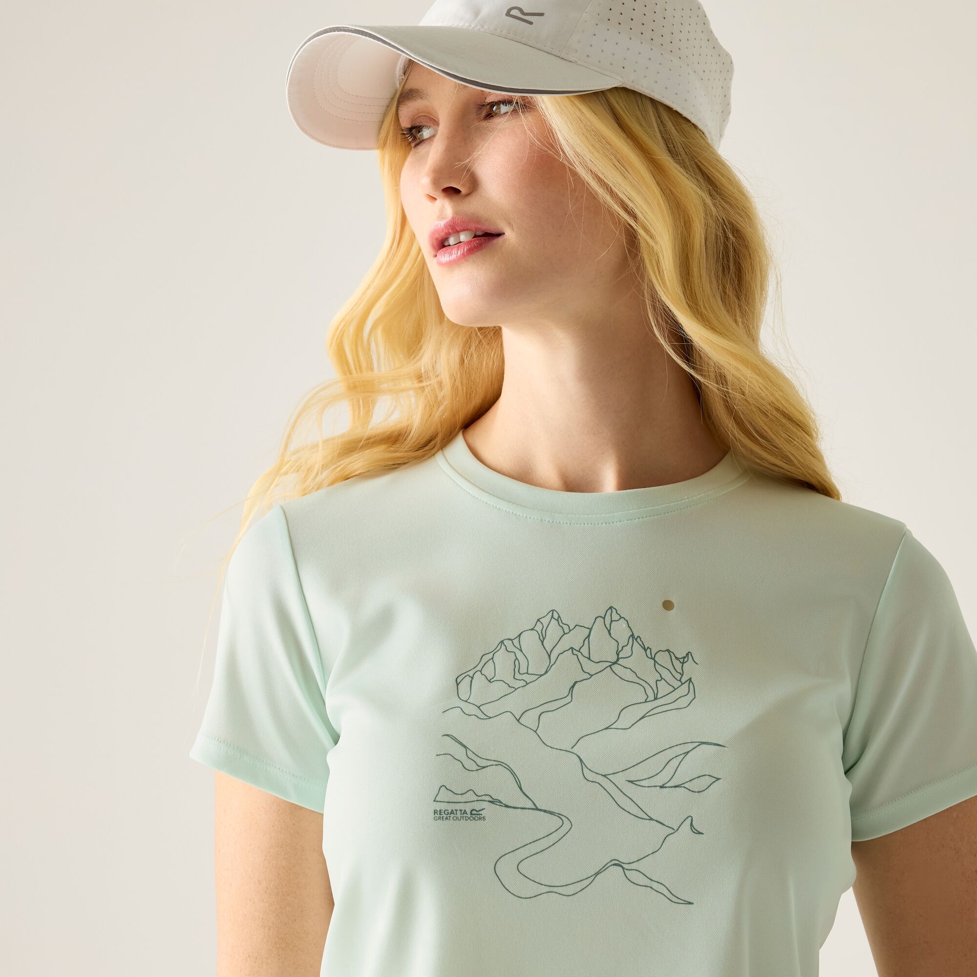 Regatta Women's Fingal T-Shirt - Green Size 8