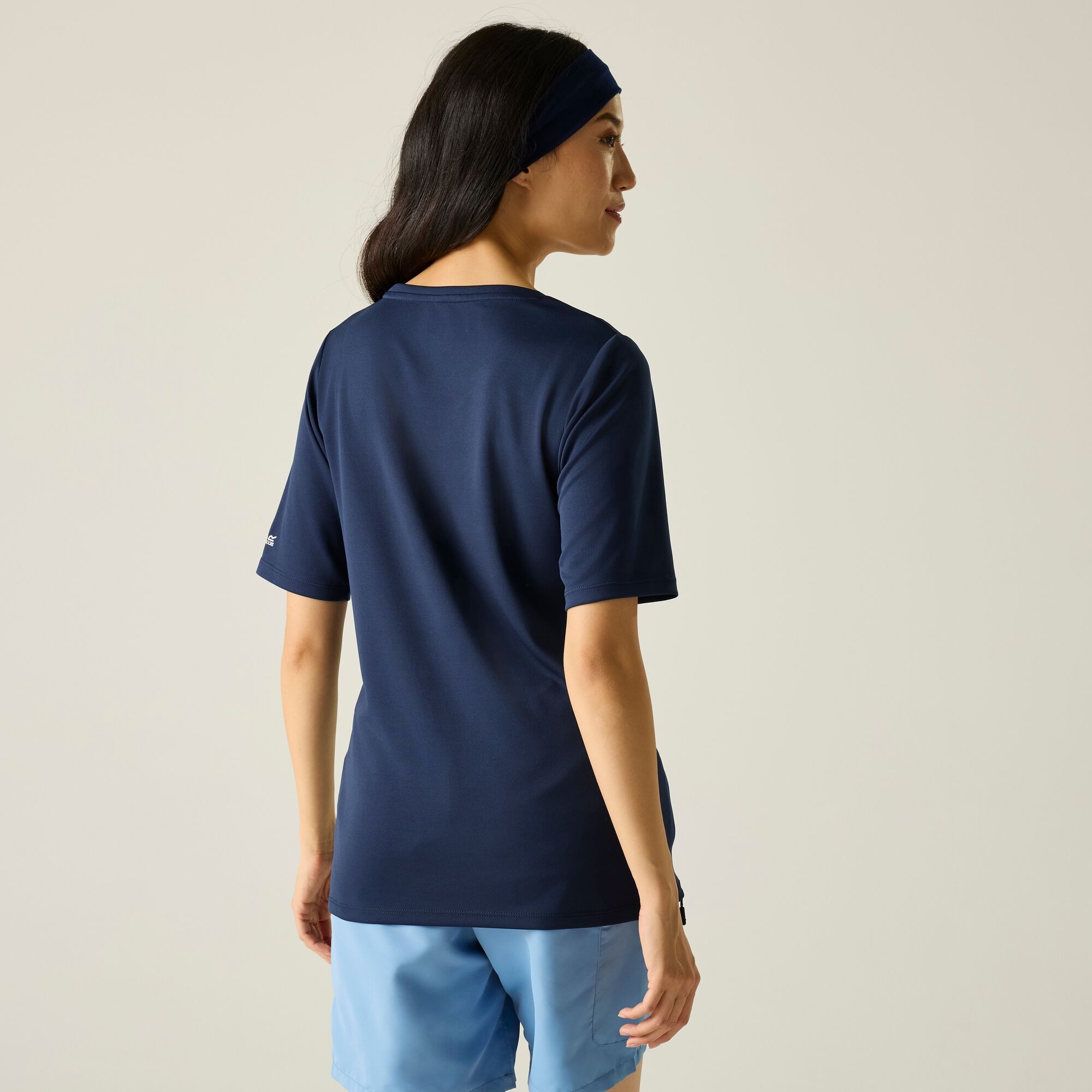 Regatta   Koszulka damska Fingal V-Neck Niebieski