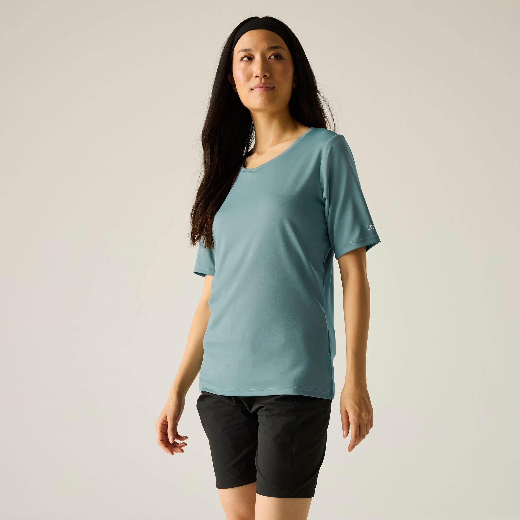 Regatta Koszulka damska Fingal V-Neck Zielony