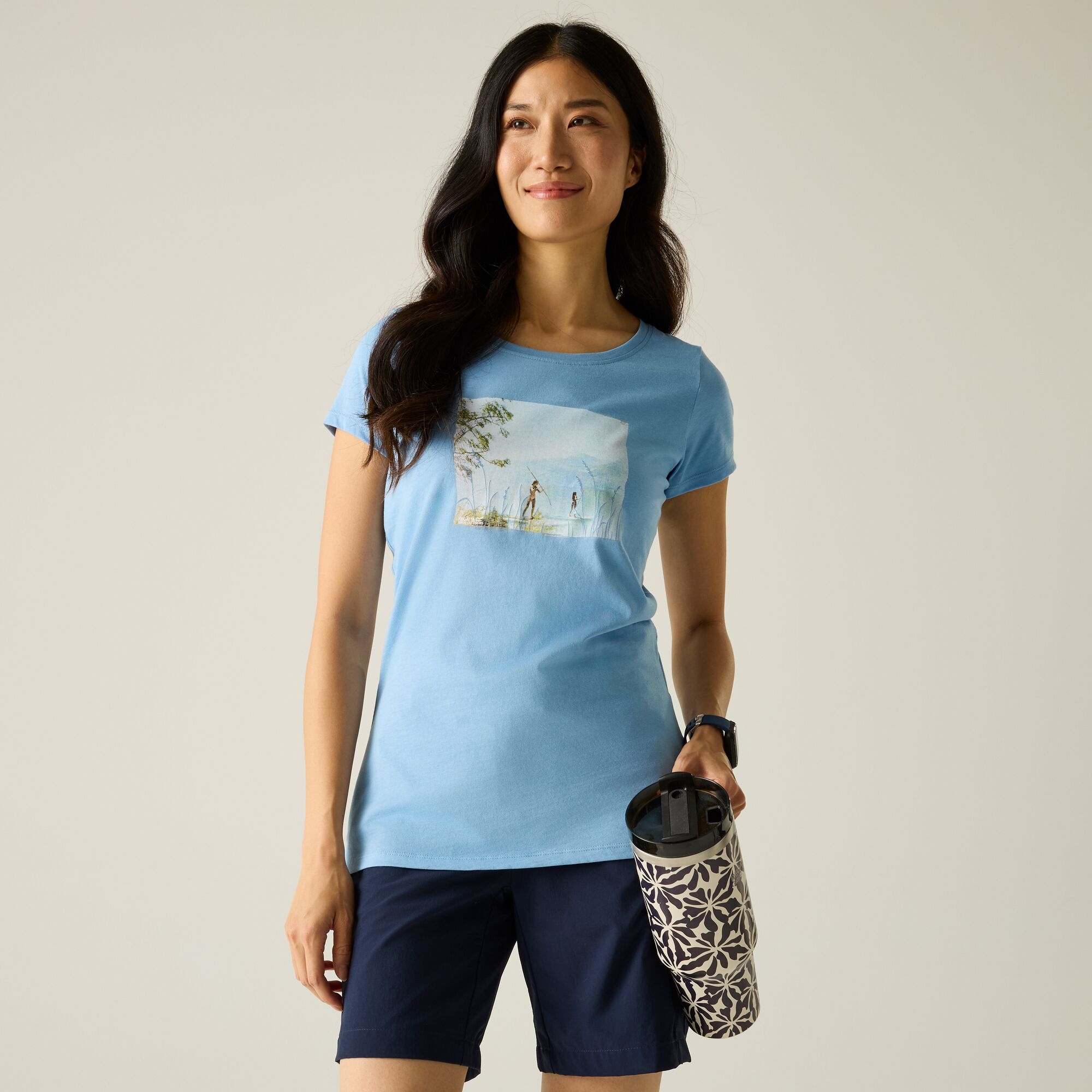 Regatta   Koszulka damska Breezed Niebieski