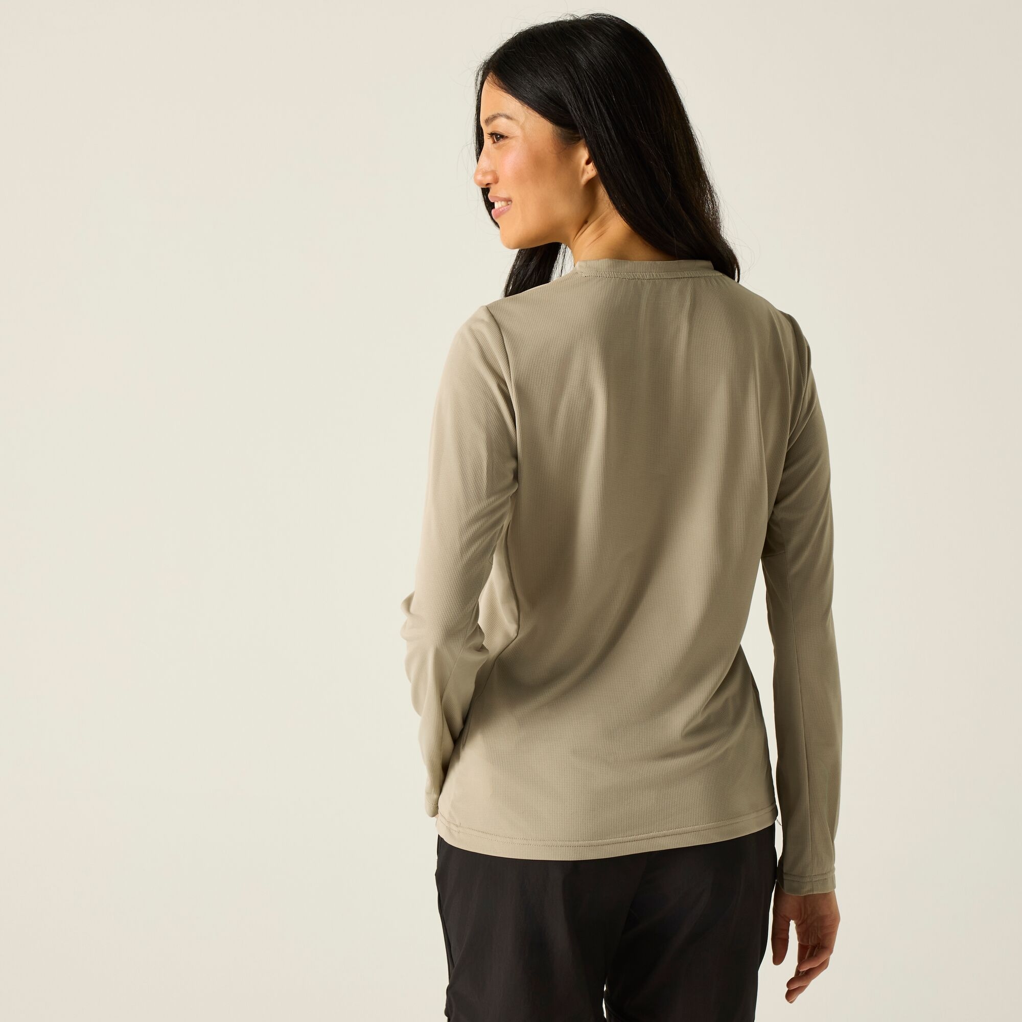 Regatta Koszulka damska z długim rękawem Mindo przeciw insektom Brązowy