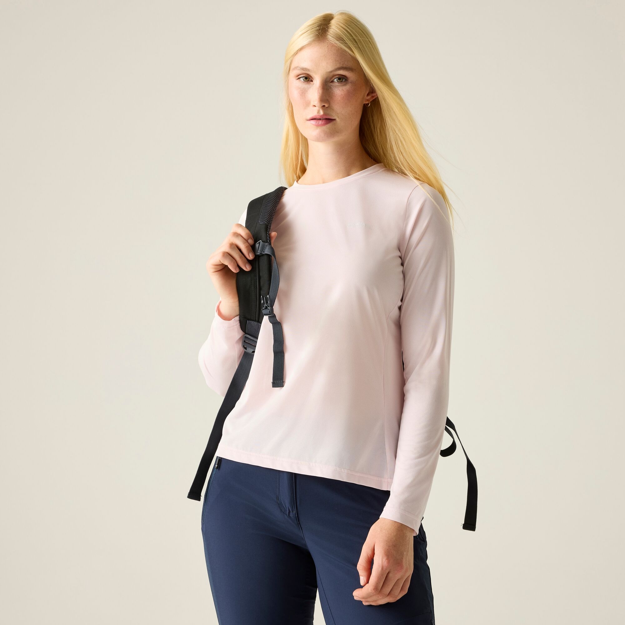 Regatta Koszulka damska z długim rękawem Mindo przeciw insektom Różowy