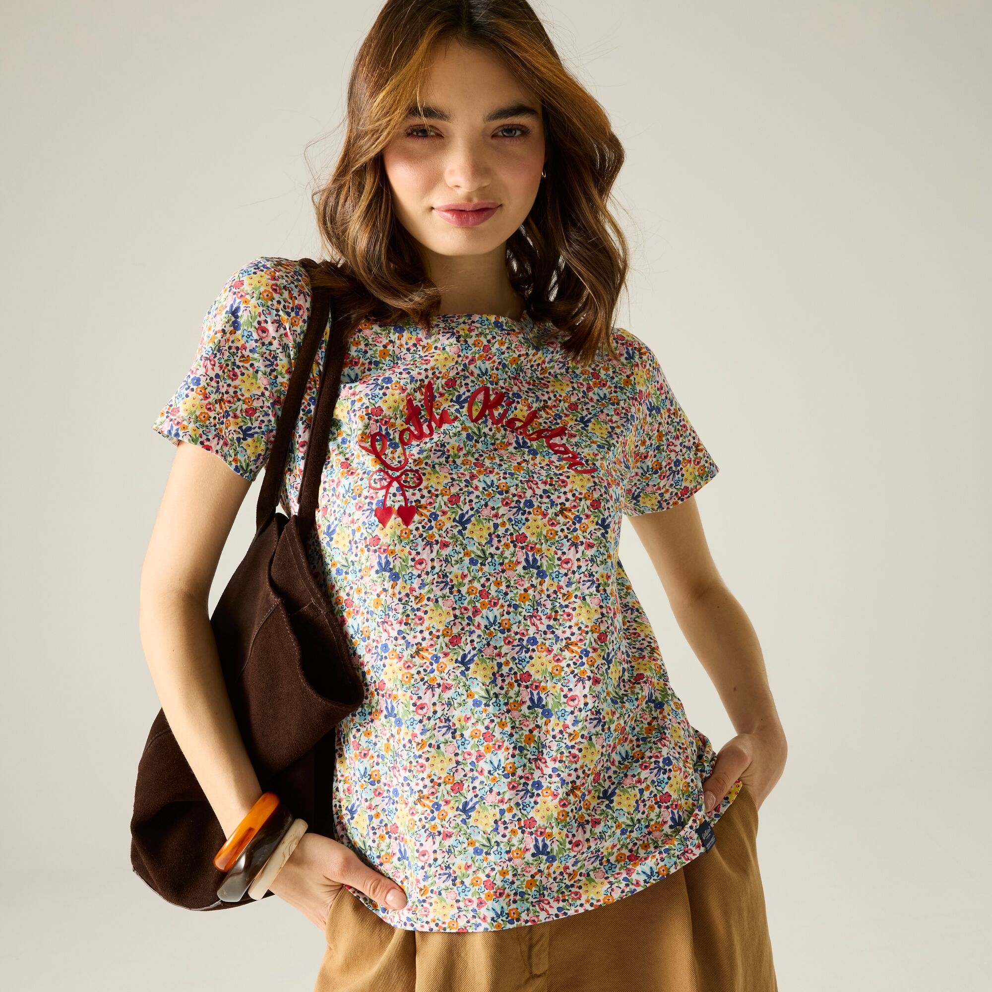 Regatta Cath Kidston T-Shirt Size: 12 Women's Beige