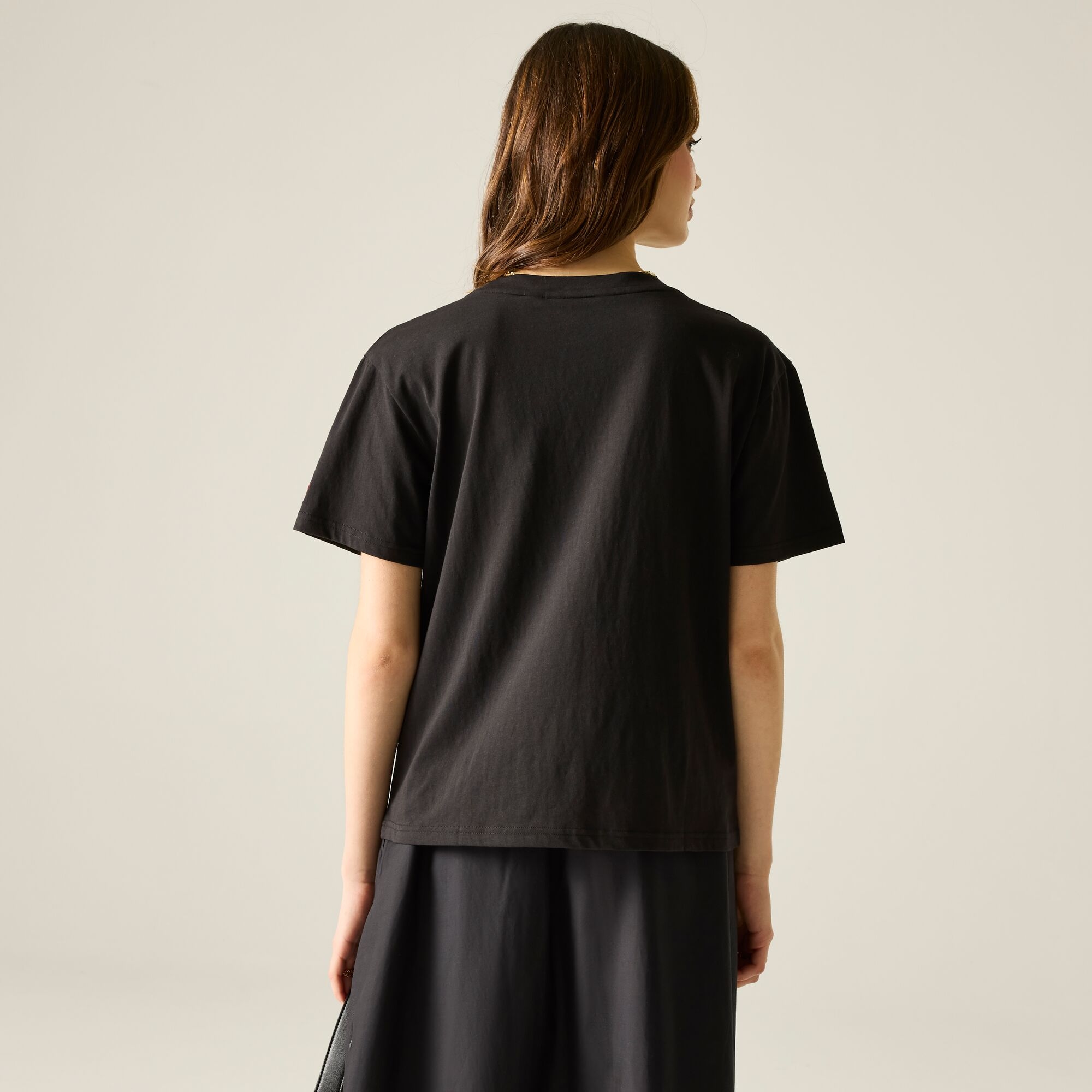 Regatta Girls Black Women's Cath Kidston Logo Oversized T-Shirt In | Size: 8 - Image 2