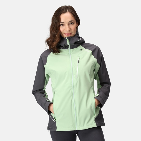 Birchdale wasserdichte Walkingjacke mit Kapuze für Damen Grün