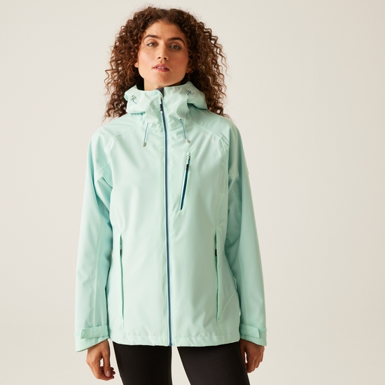 Birchdale wasserdichte Walkingjacke mit Kapuze für Damen Blau