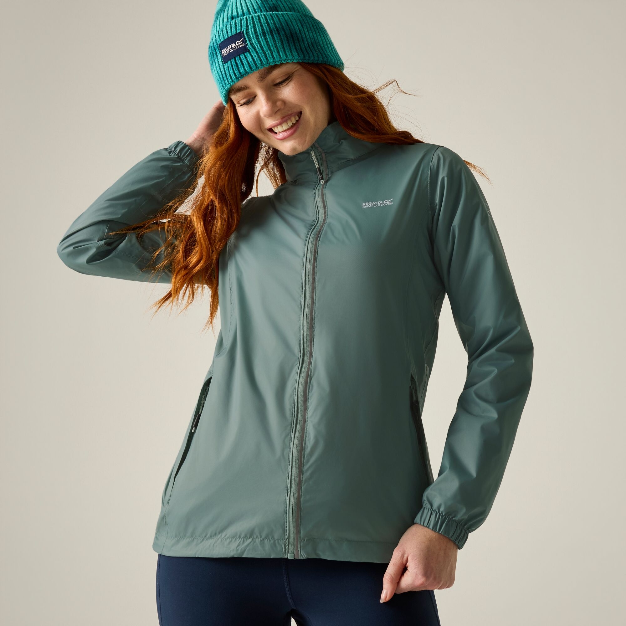 Regatta Women's Waterproof Corinne Iv Packaway Jacket - Green Size 24