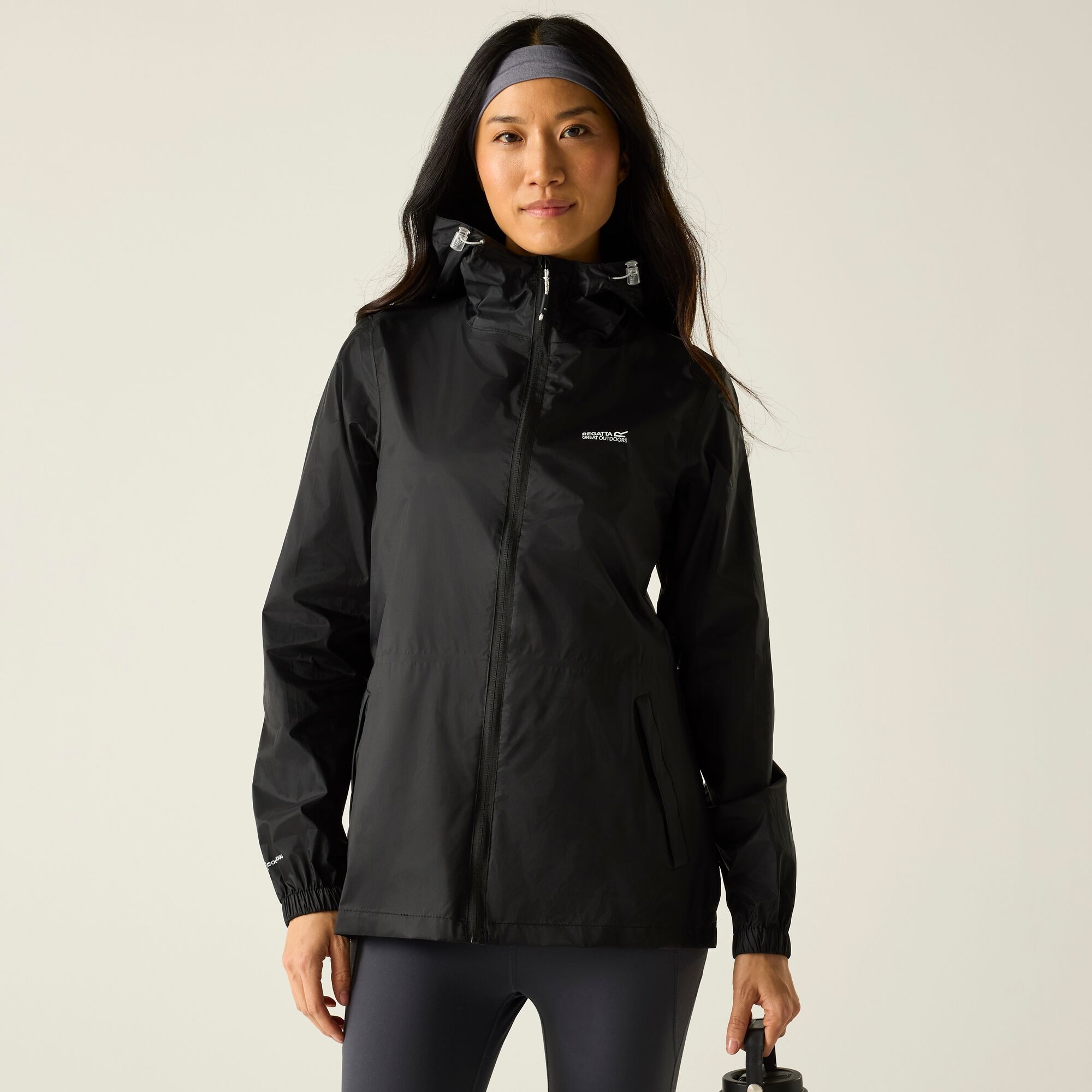 Regatta Women's Waterproof Pack-It Iii Jacket - Black Size 20
