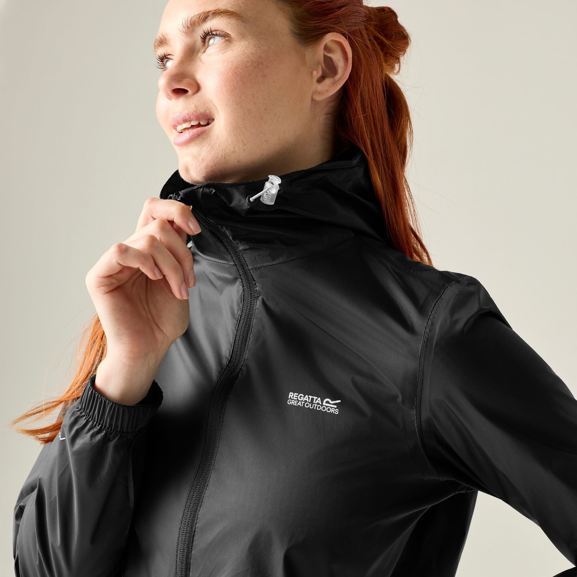 Regatta Women's Waterproof Pack-It Iii Jacket - Black Size 22