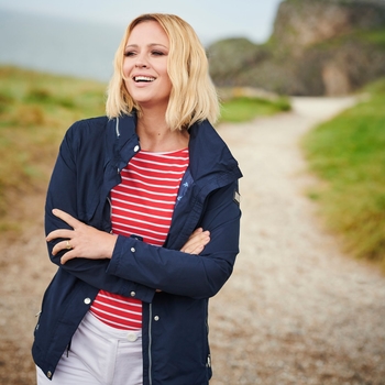 Women's Narelle Lightweight Waterproof Funnel Neck Jacket Navy