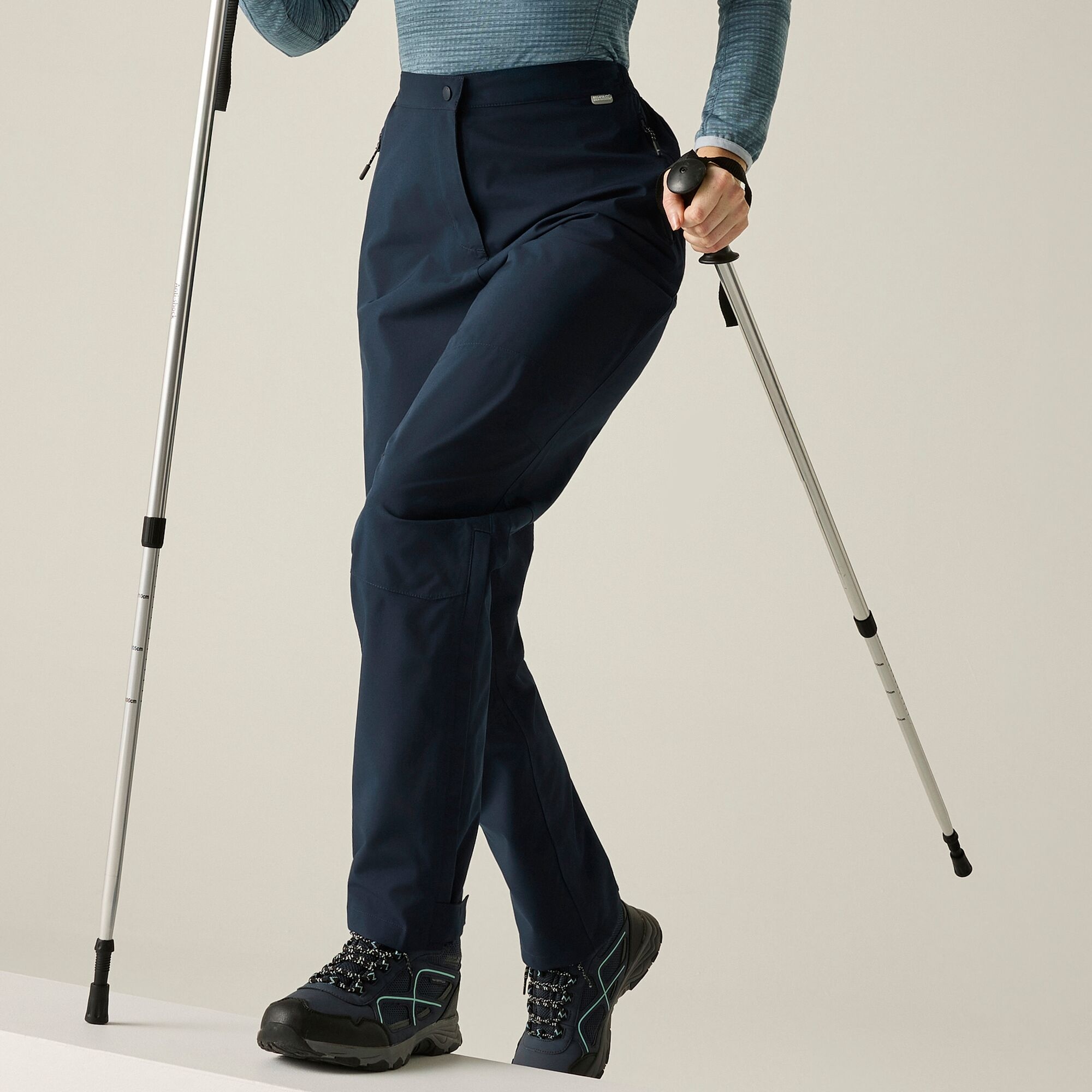 Regatta Women's Waterproof Highton Overtrousers - Blue Xxl Short
