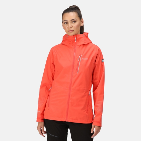 Women's Highton Pro Waterproof Jacket Neon Peach