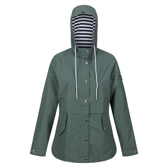 Bayla Femme Veste anti-pluie imperméable Vert