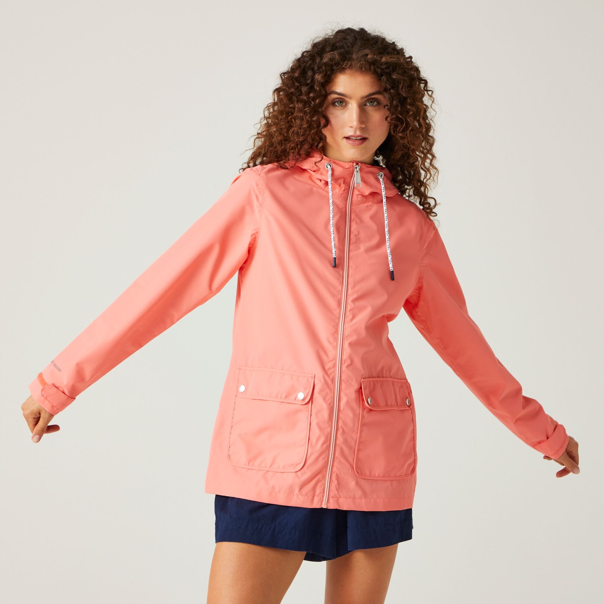 Bayletta Wasserdichte Jacke Für Damen Größe  36 Rosa Regatta - Image 1