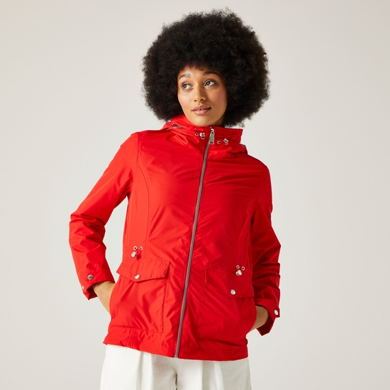 Navassa Femme Veste imperméable Rouge