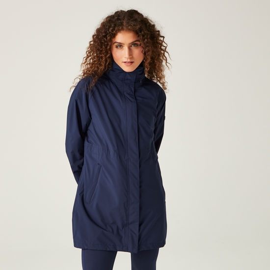 Women's Sagano Waterproof Jacket Navy Citron Lime