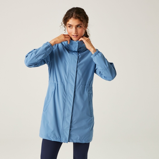 Women's Sagano Waterproof Jacket Coronet Blue White