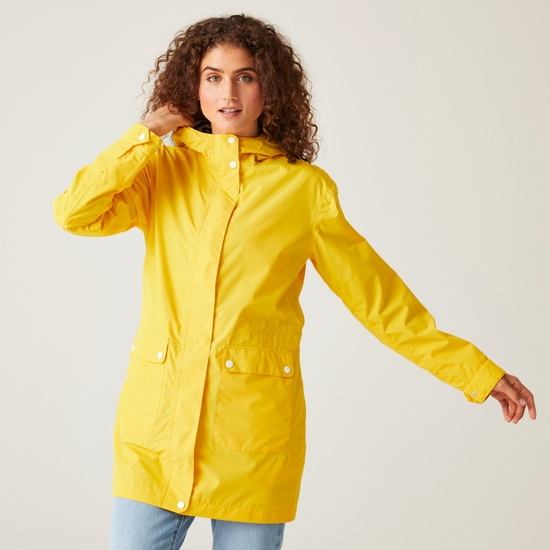 Birgitta Femme Veste imperméable Jaune