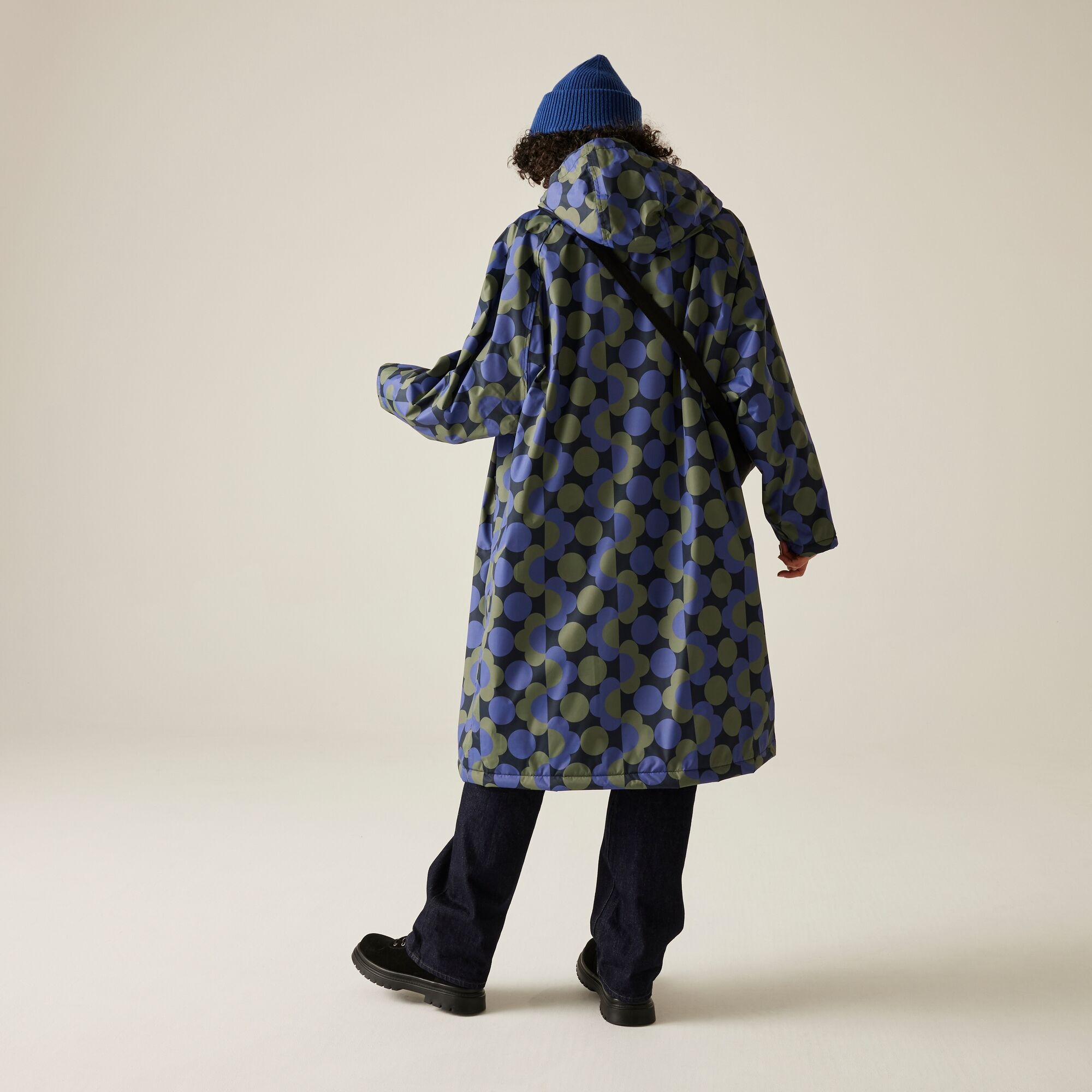 Regatta Orla Kiely Płaszcz do przebierania damski wodoodporny Changing Robe Niebieski