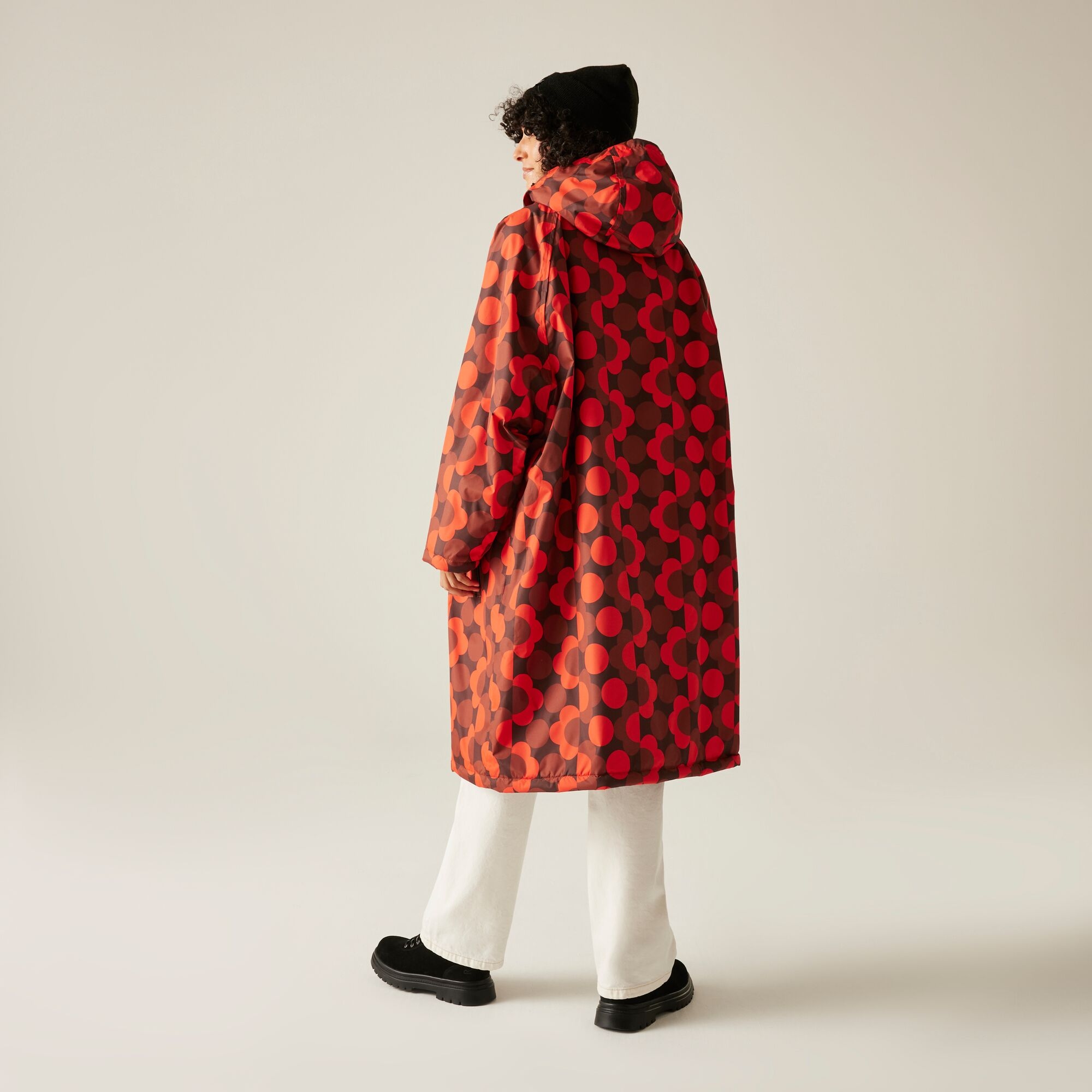 Regatta Orla Kiely Płaszcz damski plażowy wodoodporny Changing Robe Czerwony