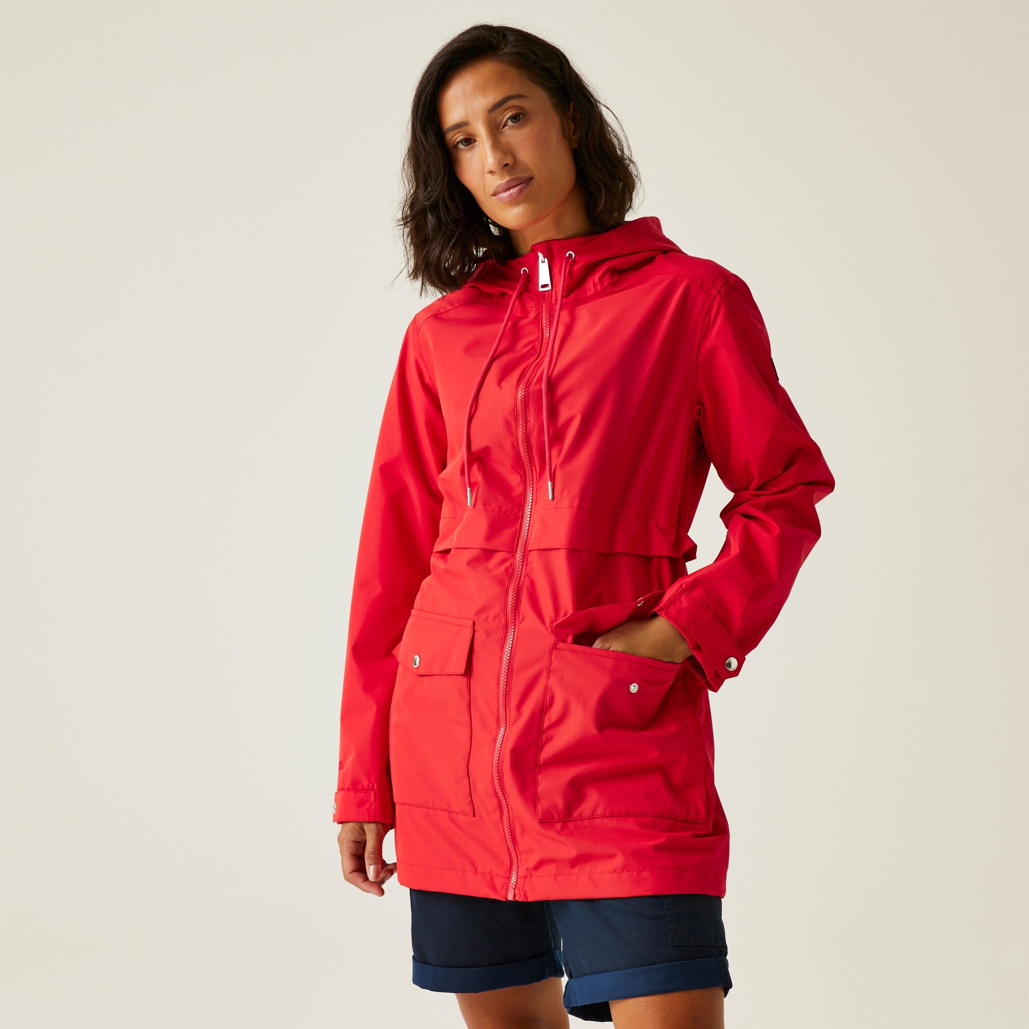 Regatta Damska kurtka przeciwdeszczowa Navaeh Czerwony