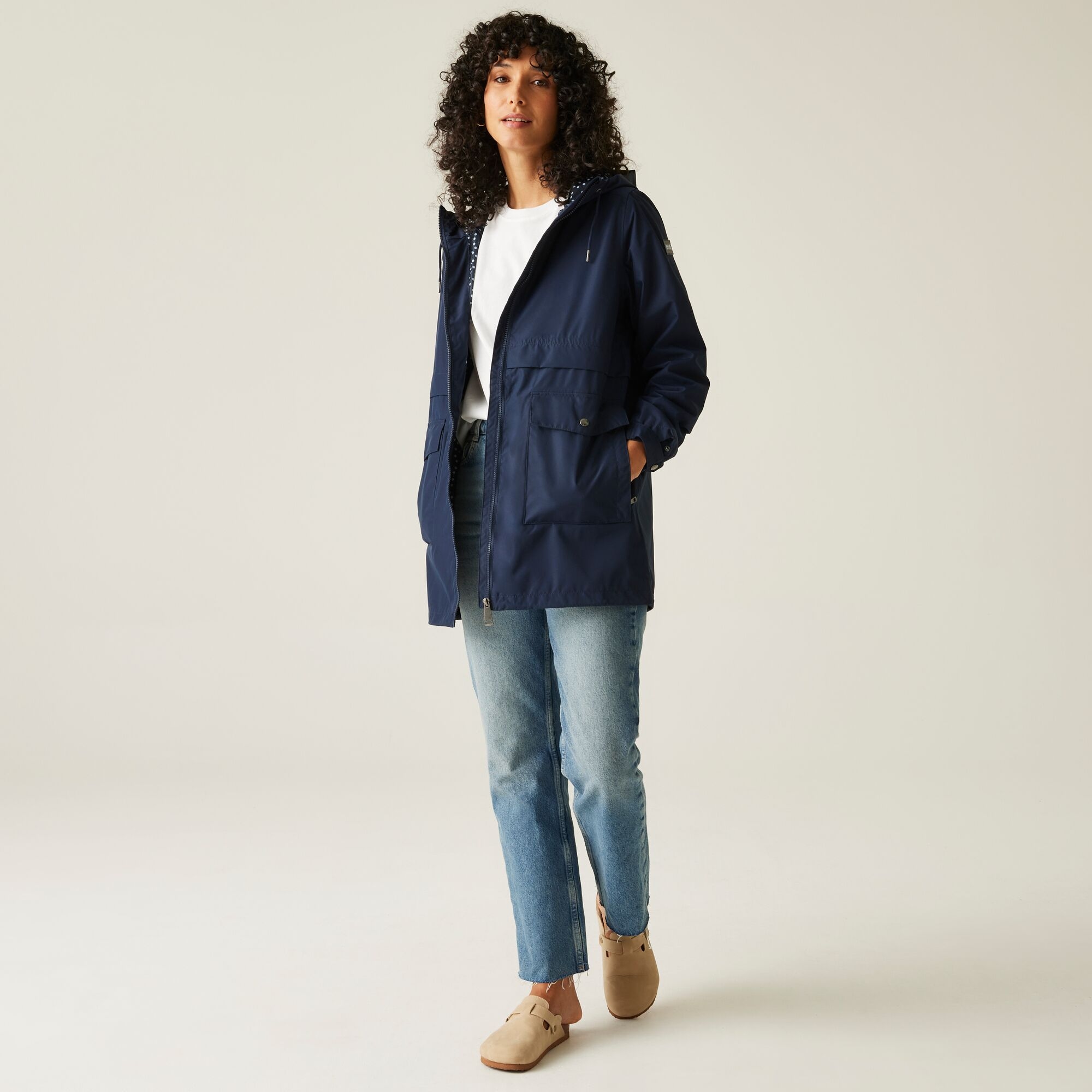 Regatta Damska kurtka przeciwdeszczowa Navaeh Niebieski