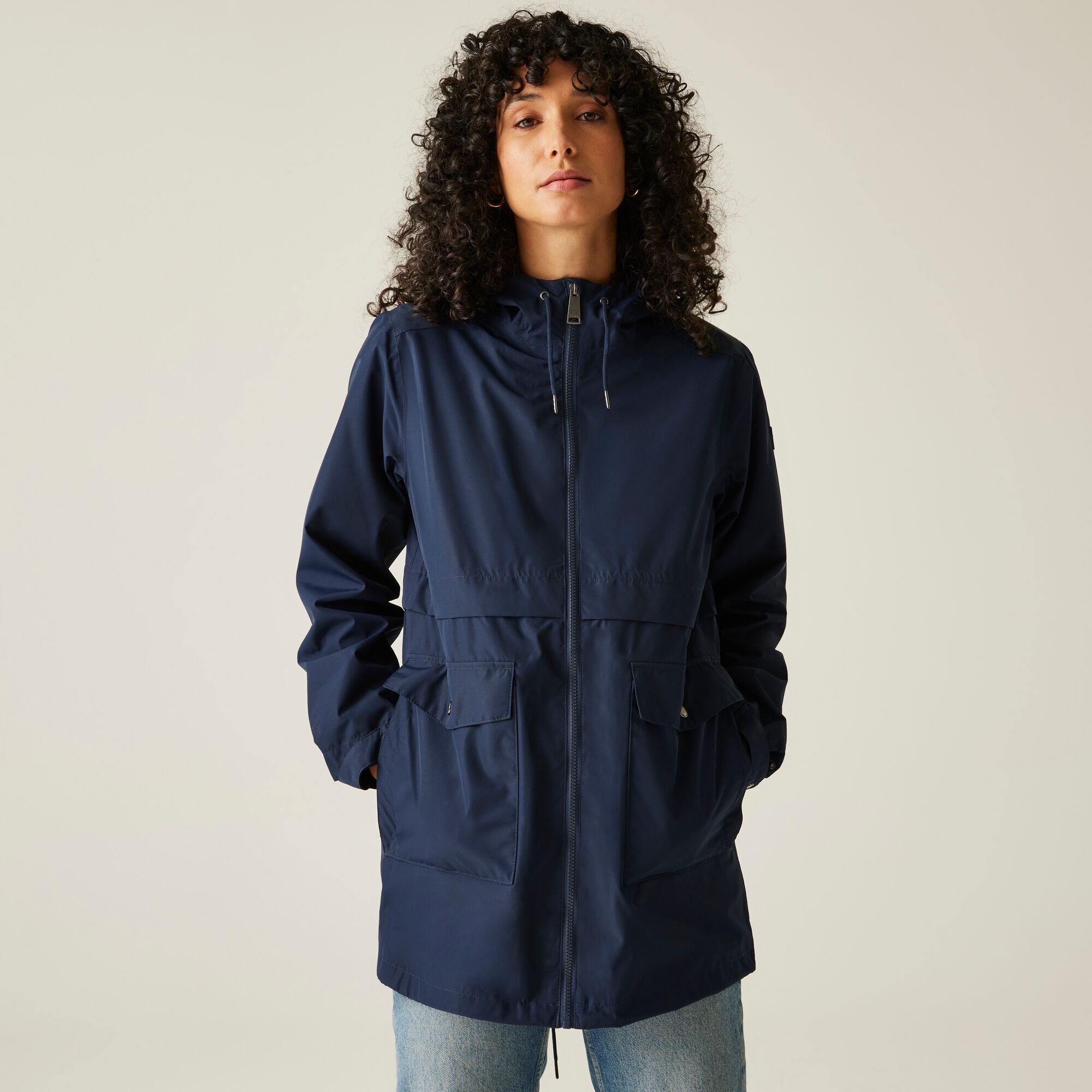 Damska kurtka przeciwdeszczowa Navaeh Niebieski