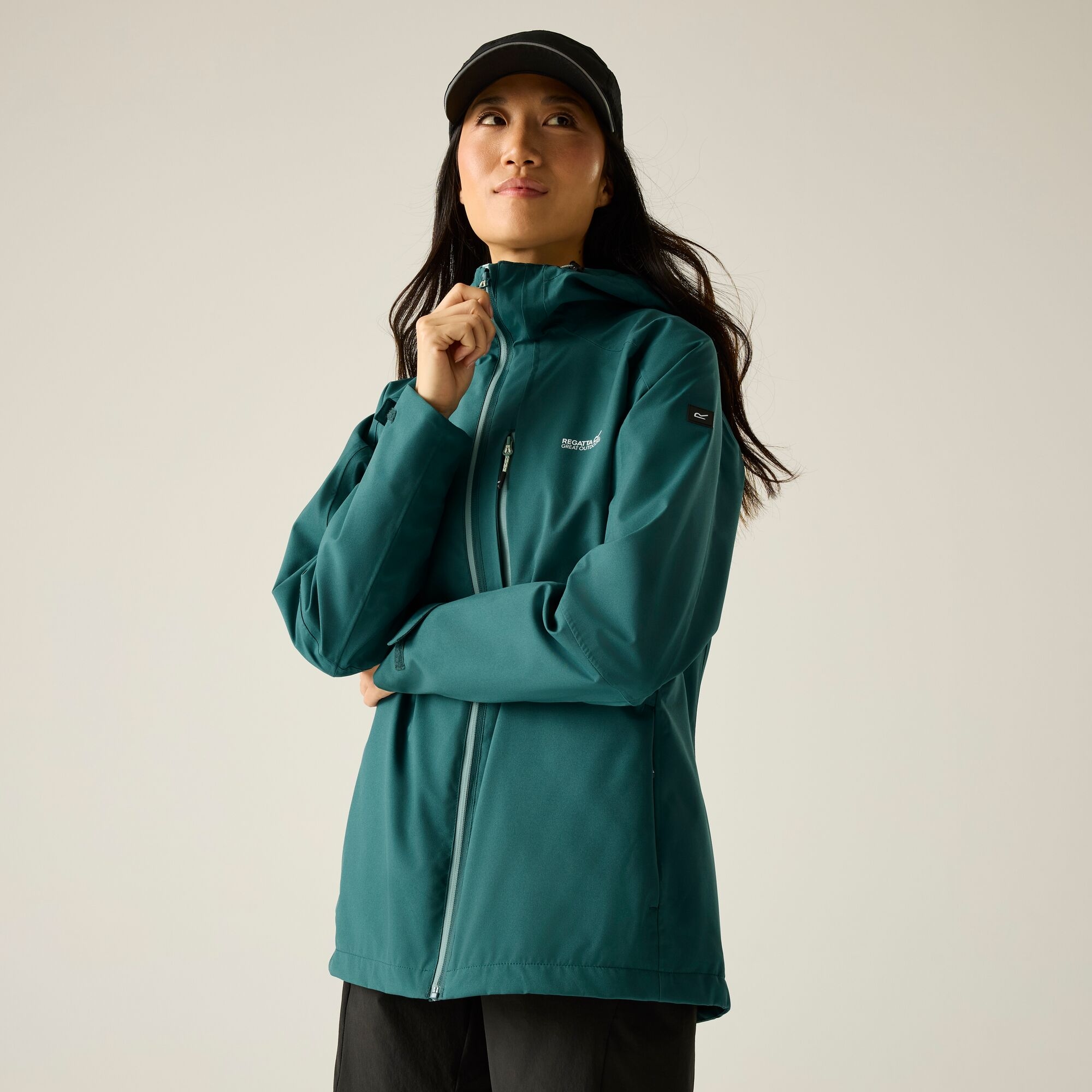 Regatta Women's Waterproof Birchdale Ii Jacket - Green Size 8 - Image 1