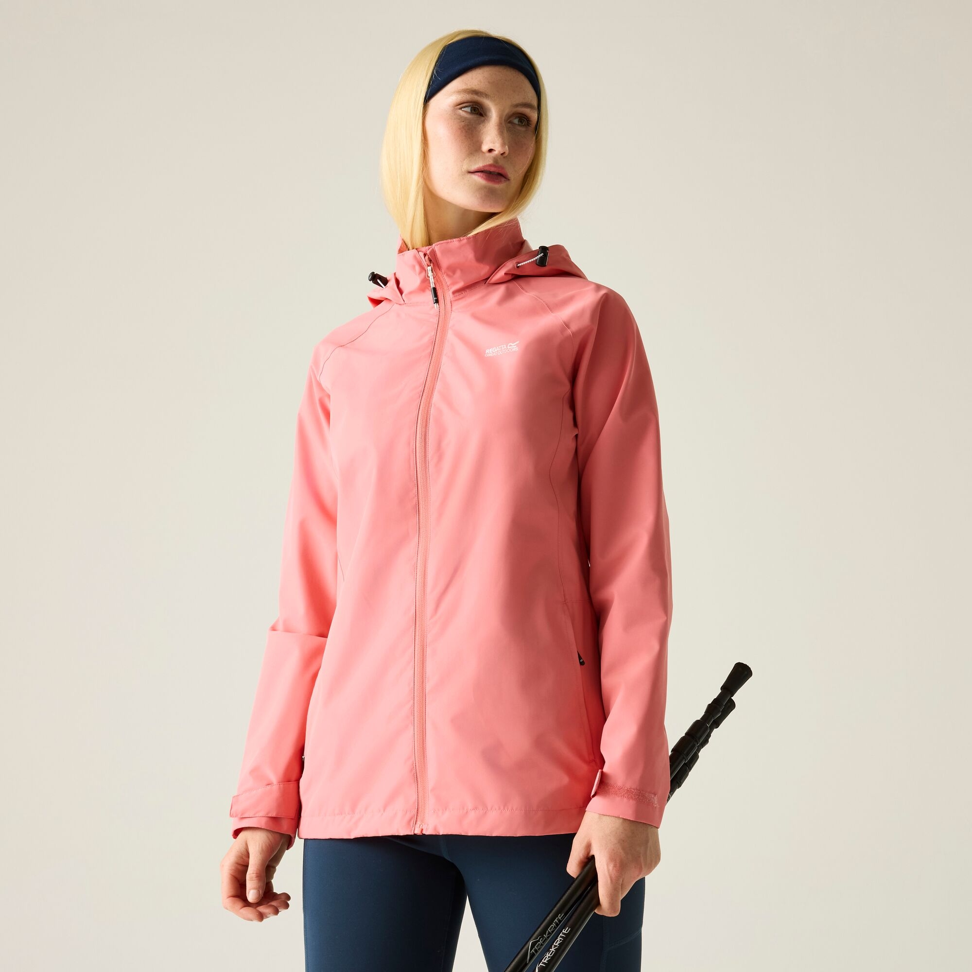 Regatta Women's Peach Daysha Ii Waterproof Hooded Shell Jacket In | : Size 18 - Image 3