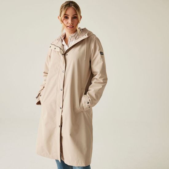 Veste longue imperméable Reinna pour femme Blanc