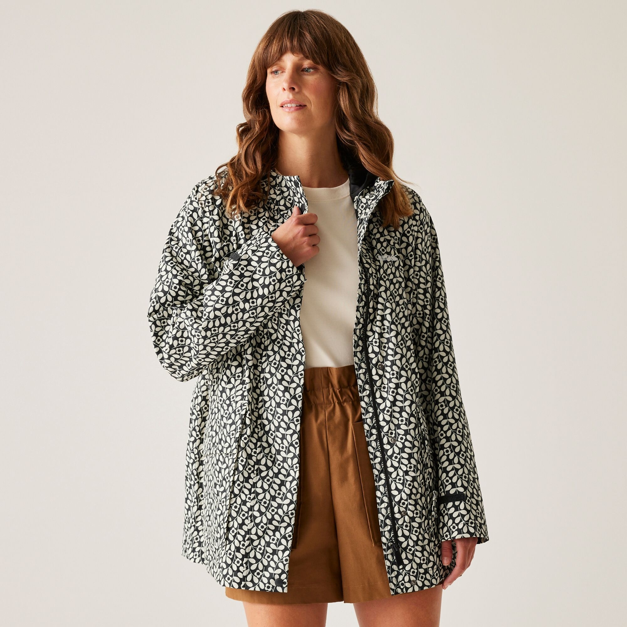 Regatta Orla Kiely Damska kurtka przeciwdeszczowa Swing III Czarny