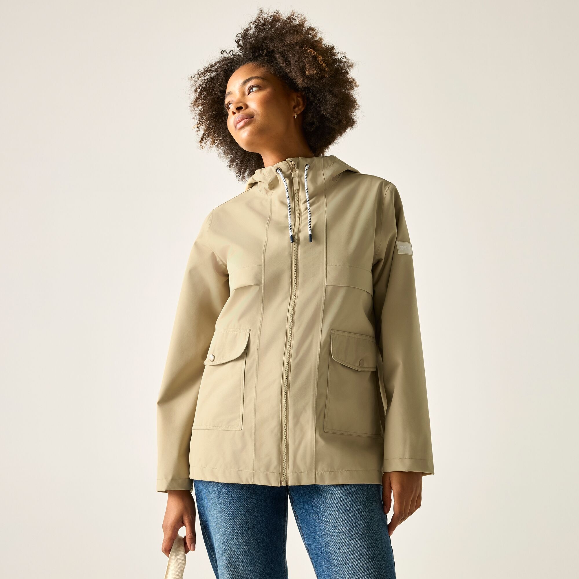 Regatta   Kurtka damska przeciwdeszczowa z membraną Orlea Beżowe