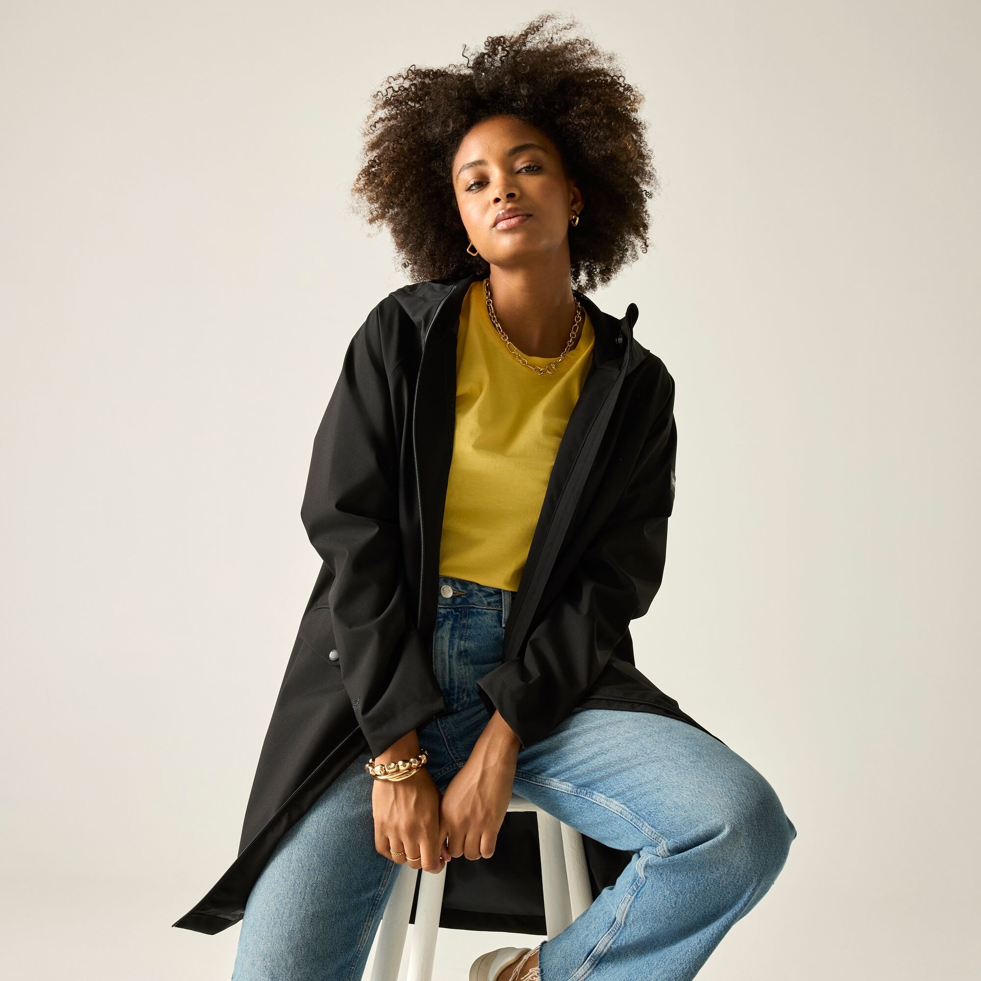 Regatta Kurtka damska przeciwdeszczowa z membraną Levita Czarny