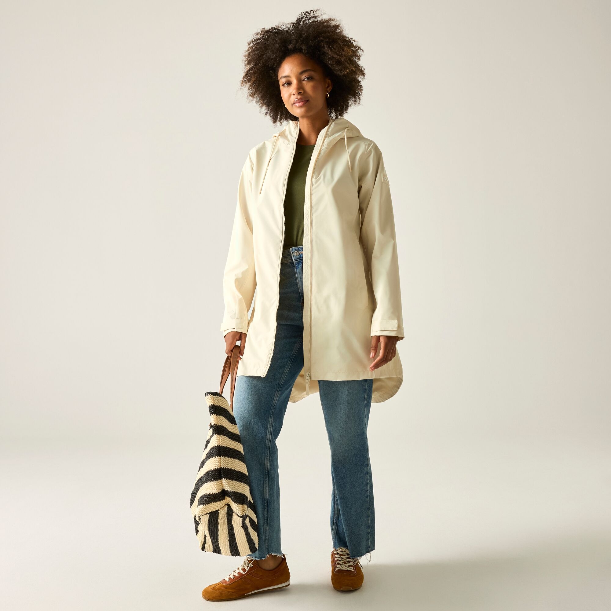 Regatta Kurtka damska przeciwdeszczowa z membraną Brianka Biały