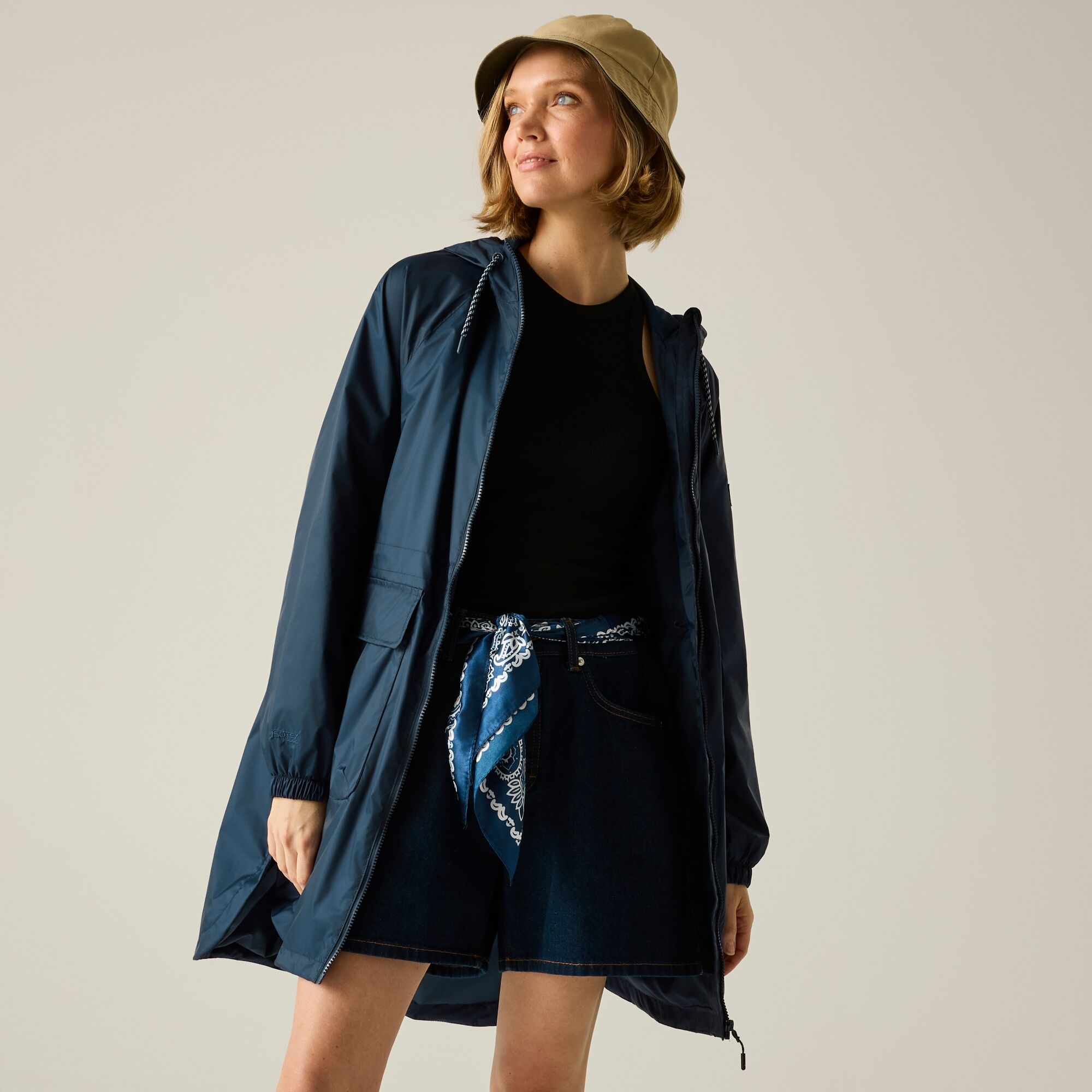 Regatta Waterproof Brindel Pack-It Jacket Size: 20 Women's Blue