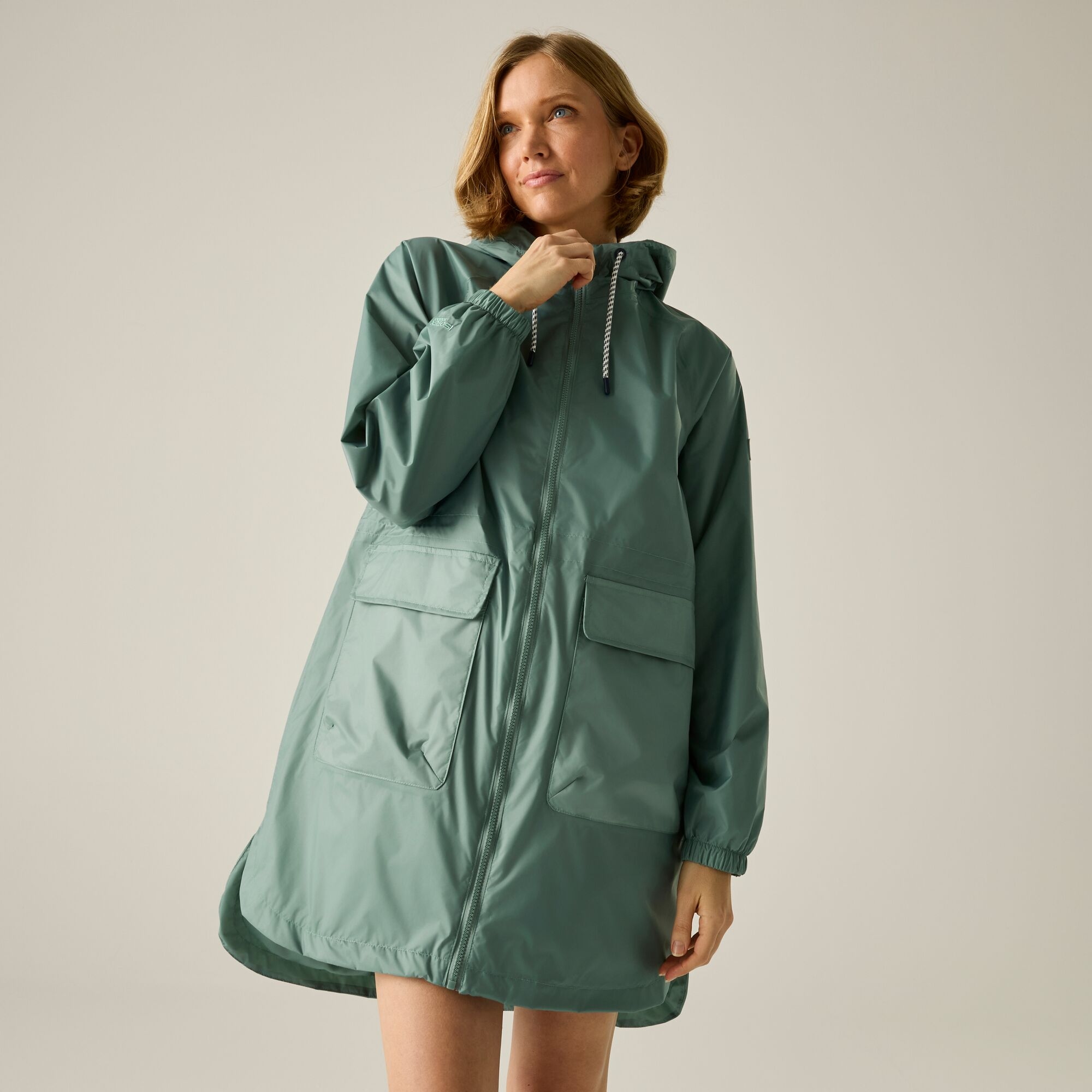 Regatta Women's Waterproof Brindel Pack-It Jacket - Green Size 20
