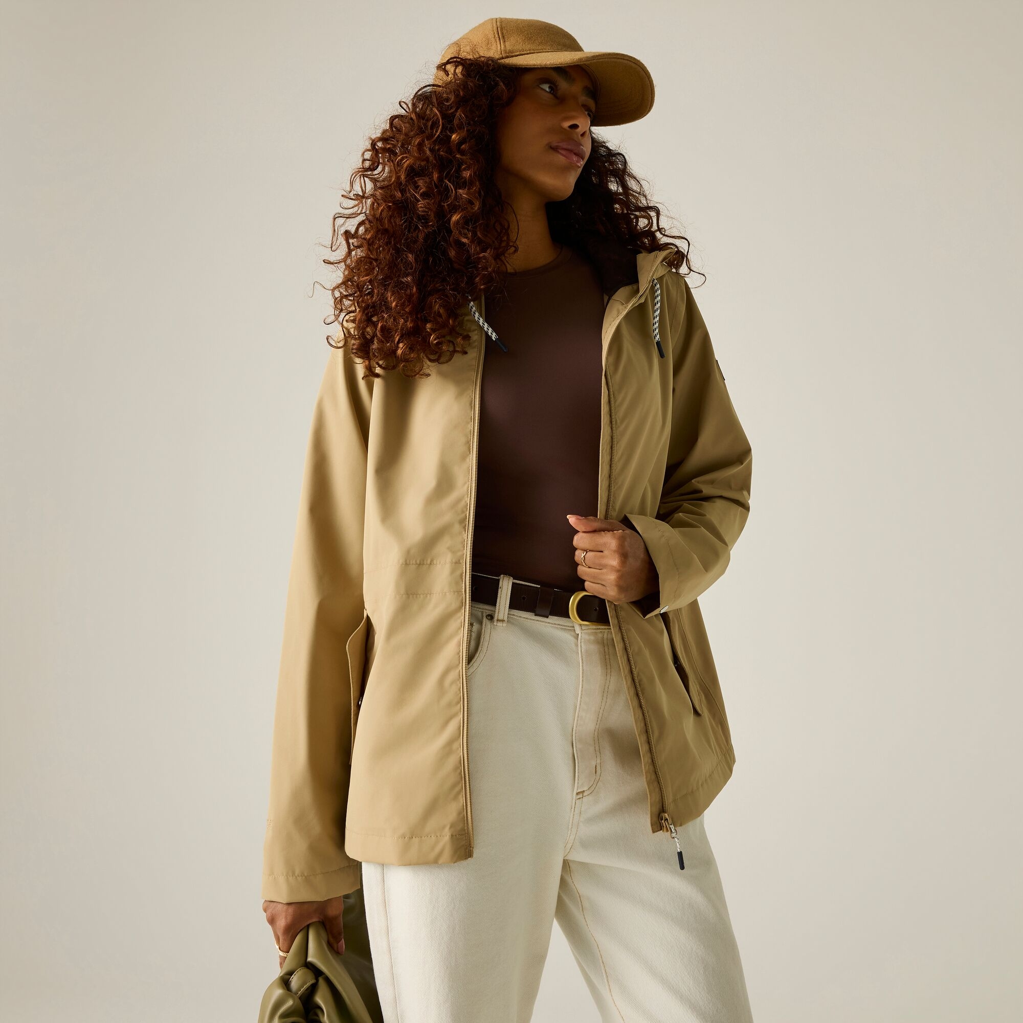 Regatta Women's Waterproof Bayletta Jacket - Beige Size 22