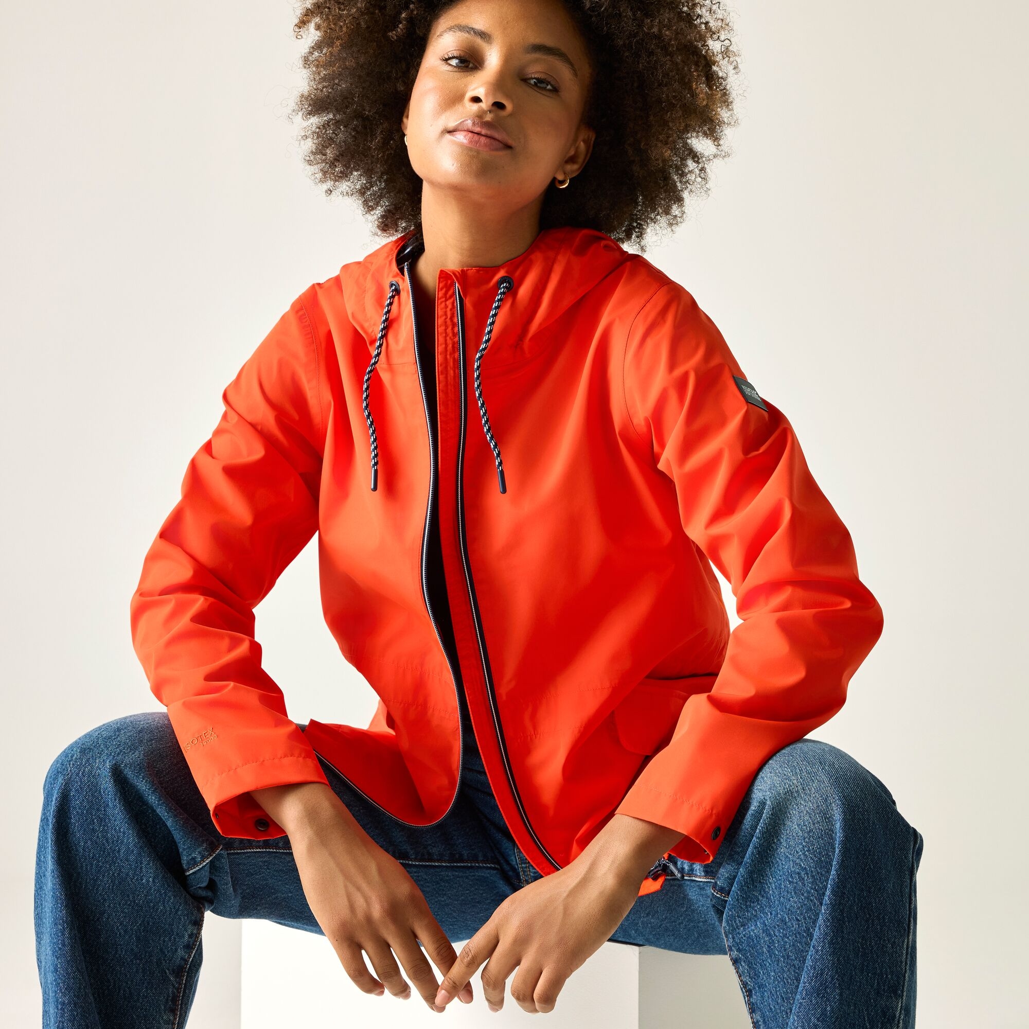 Regatta   Kurtka damska przeciwdeszczowa z membraną Bayletta Pomarańczowy