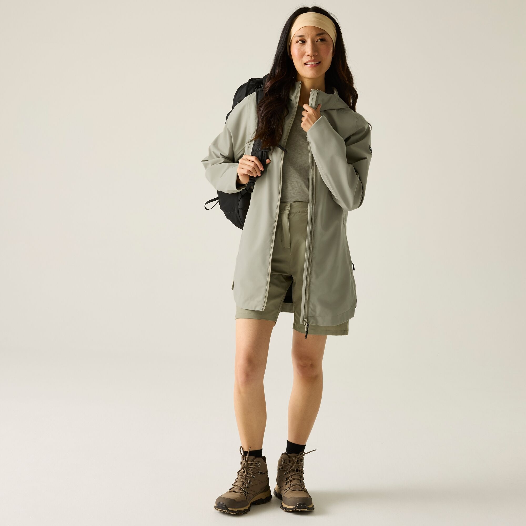 Regatta   Kurtka damska przeciwdeszczowa z membraną Natalina Brązowy