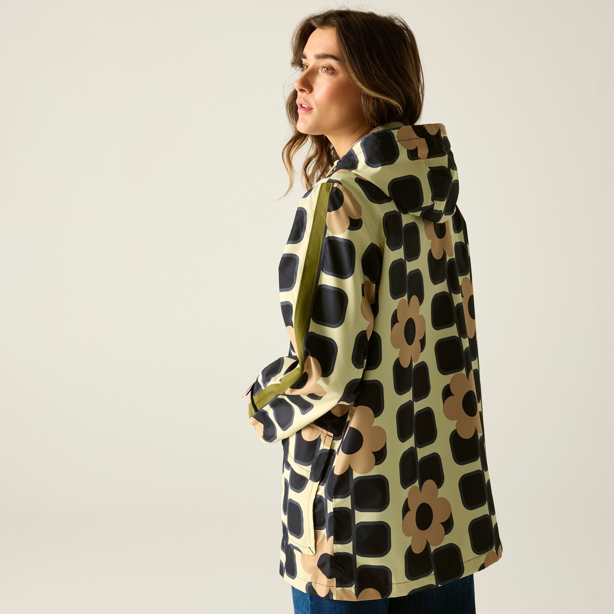 Regatta Regatta Orla Kiely Kurtka damska przeciwdeszczowa Mid Beżowe