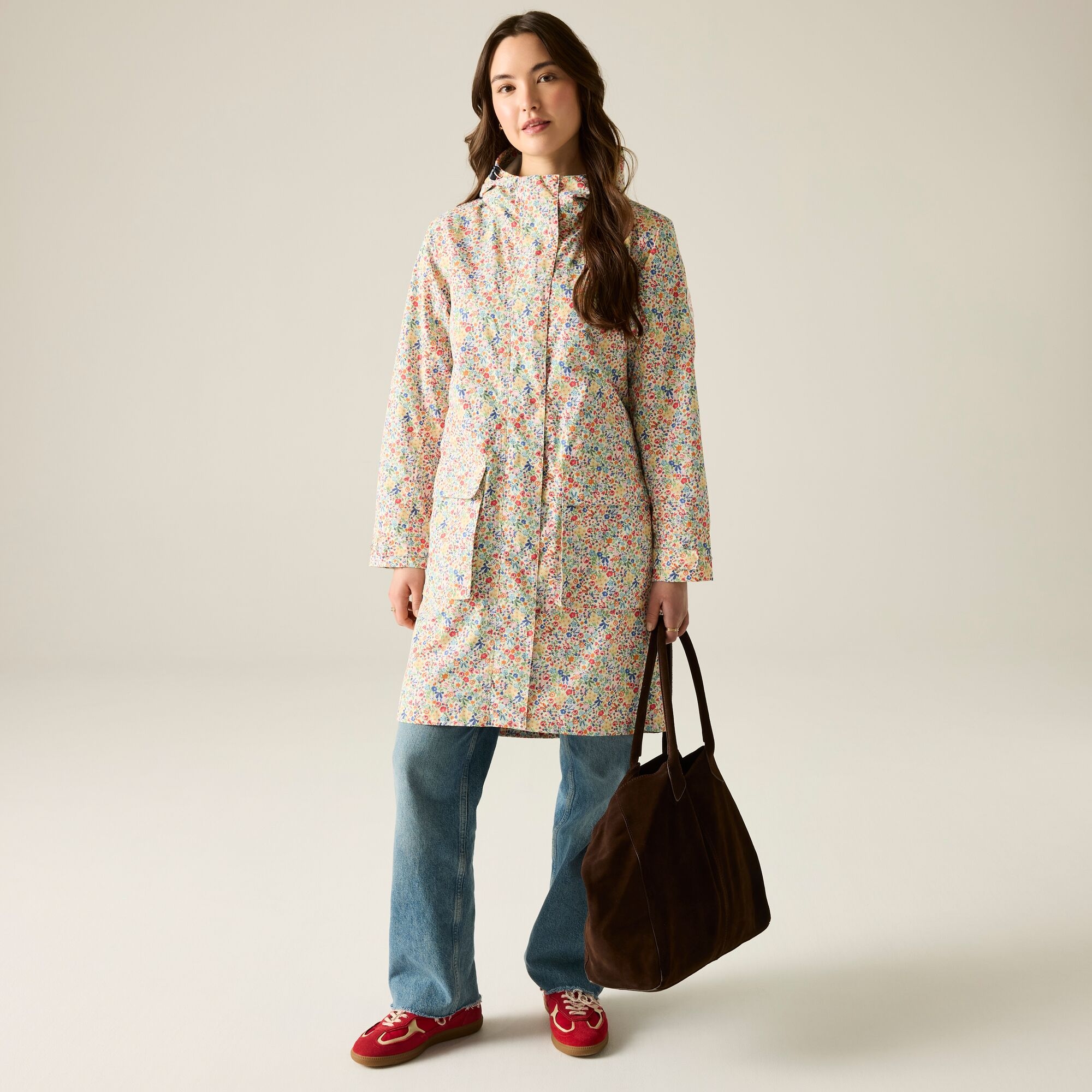 Regatta Cath Kidston Long Shell Jacket Size: 16 Women's Beige