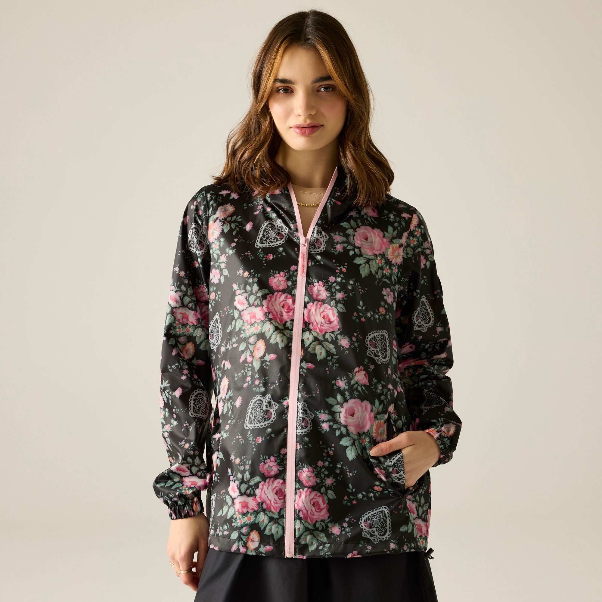Regatta Cath Kidston Shell Jacket Size: 16 Women's Black